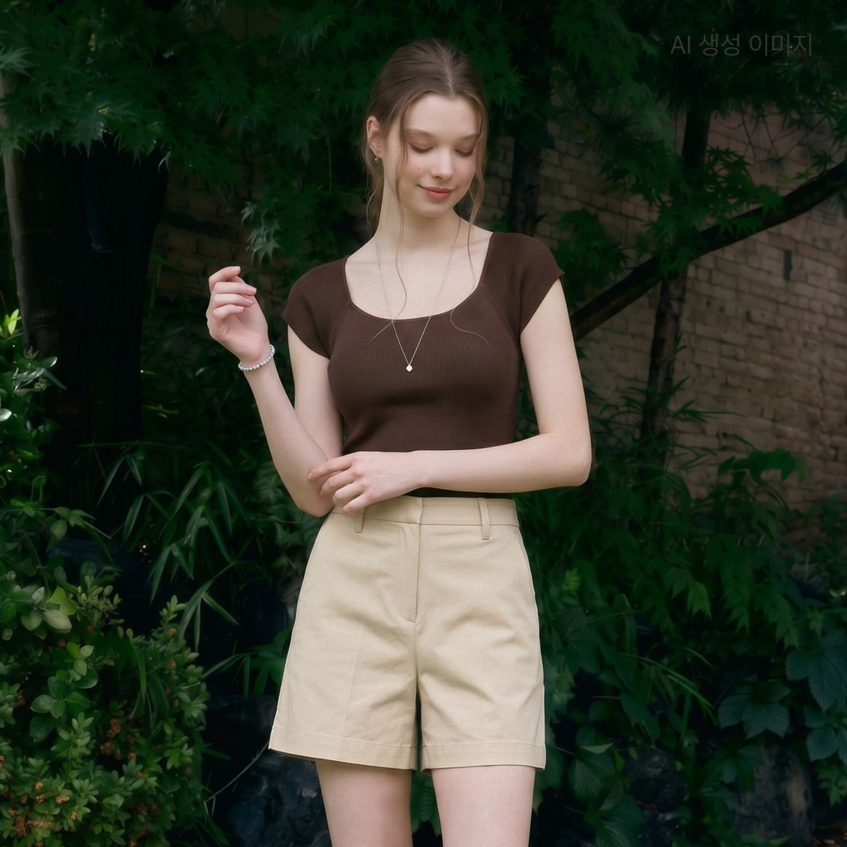 네이버 로엠 벨티드 코튼 쇼츠 RMTWG25R16