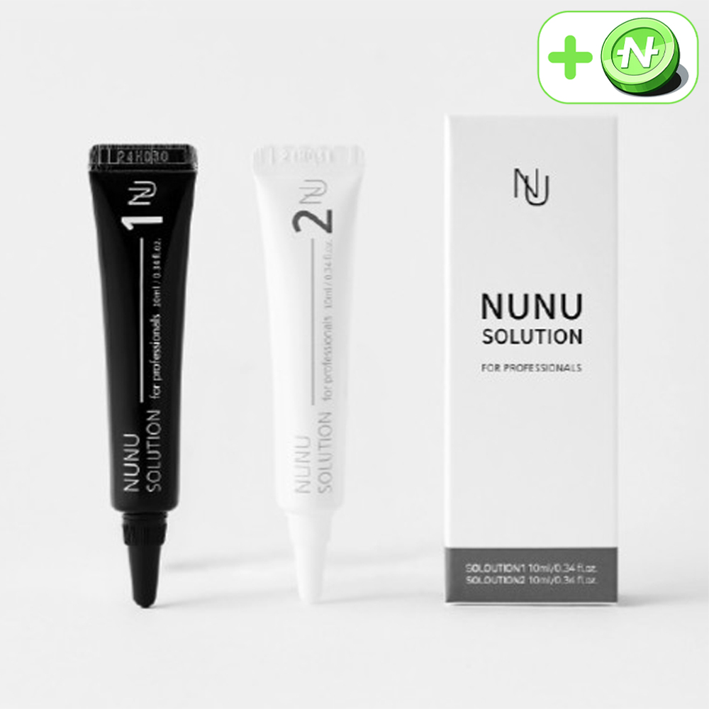 누누샵 누누솔루션 속눈썹 펌제 10ml (1제+2제) - 상품 이미지