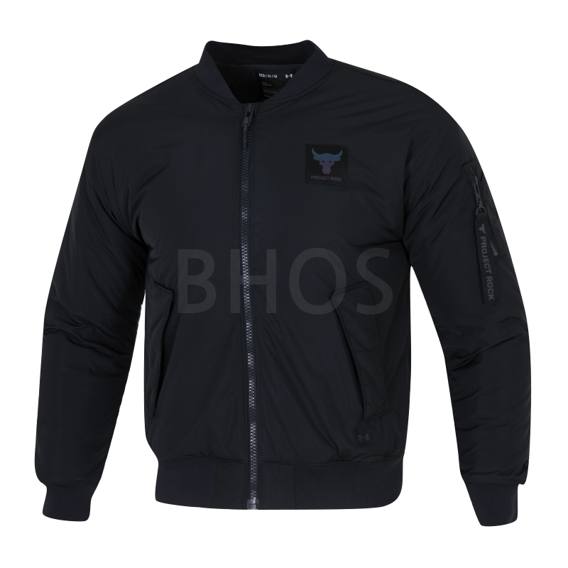 언더아머 Pjt Rock Bomber Jkt 블랙 남성 재킷