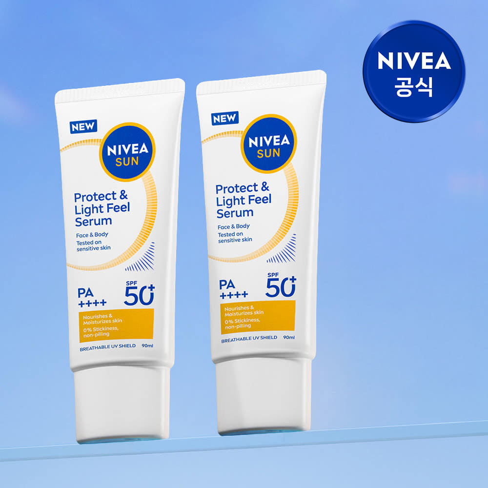 니베아 선 프로텍트 앤 라이트필 퍼펙트 선세럼 SPF50+ PA+++ 90ml 2개 가격 비교 니베아 브랜드샵 니베아 선 프로텍트 앤 라이트필 퍼펙트 선세럼 SPF50+ PA+++ 90ml 2개