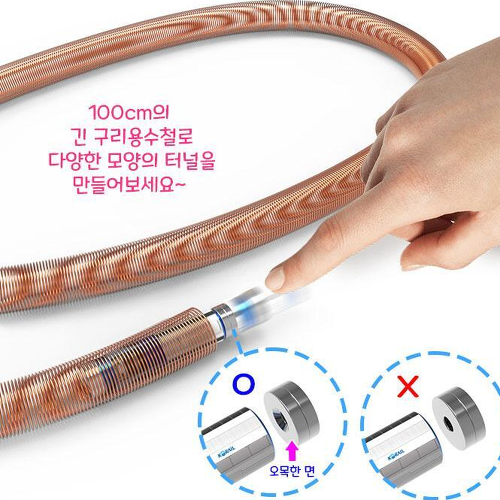 구리용수철 KTX자기장레일만들기 오른나사법칙 자기장실험교구 - 상세 이미지 2