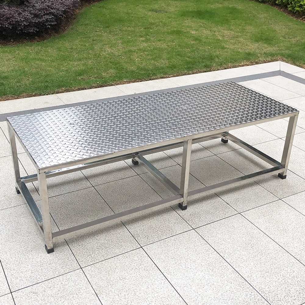 스테인레스 발판 논슬립 발디딤대 안전 스텝 산업용 100x40x15cm - 상세 이미지 2
