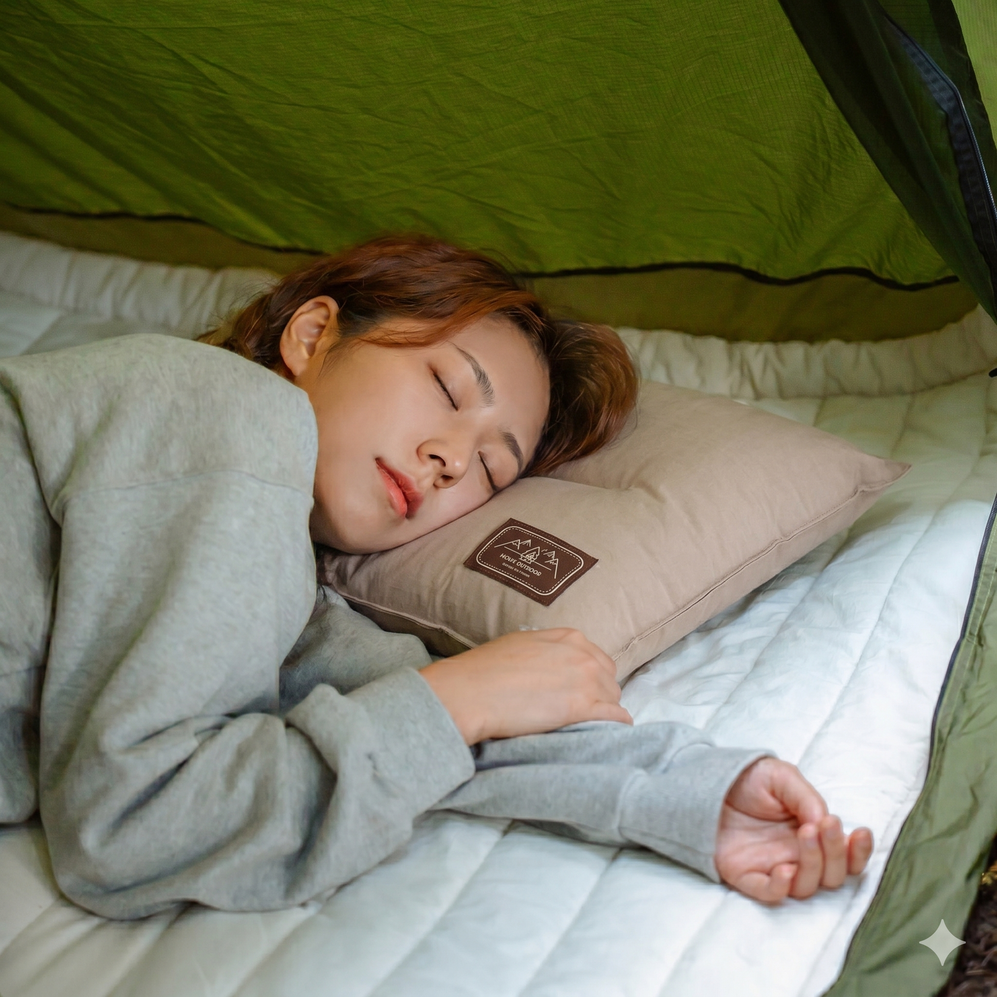 세탁가능 캠핑 베개 친환경 차박 여행용 국내산 파우치 세트 모든요일의방 탄