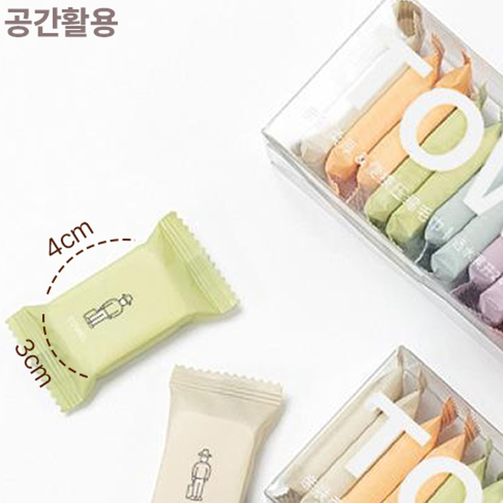 공간절약여행필수템압축타월 빠른흡수헬스장용여행용수건 식물섬유운동용휴대용수건 14개입 - 상세 이미지 2