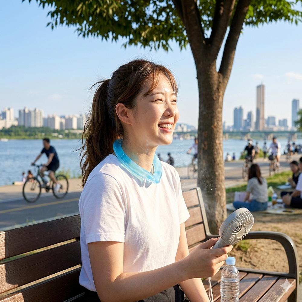 아이스 넥밴드 넥쿨러 아이스링 쿨넥밴드 얼음목걸이 넥쿨링 목얼음 목걸이 이미지 6