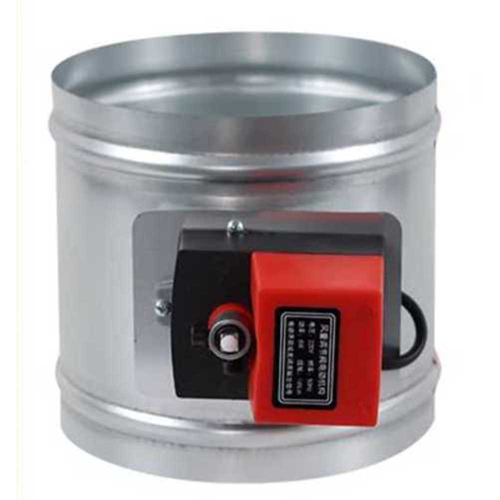 자동 덕트 댐퍼 조절 밸브 직경 후드 환기 공기 배기 220V / 75mm - 상품 이미지