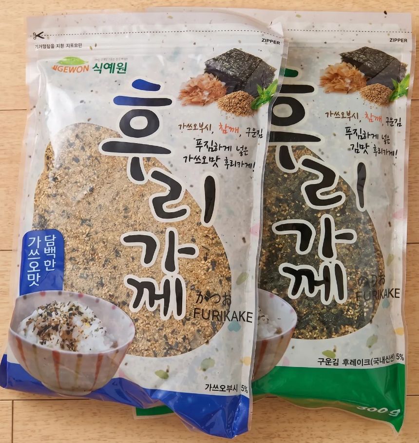 일본 후리가케 500g 주먹밥 알밥 후리카케 대용량 가쓰오 가당랑어맛 노리 김맛 - 상품 이미지
