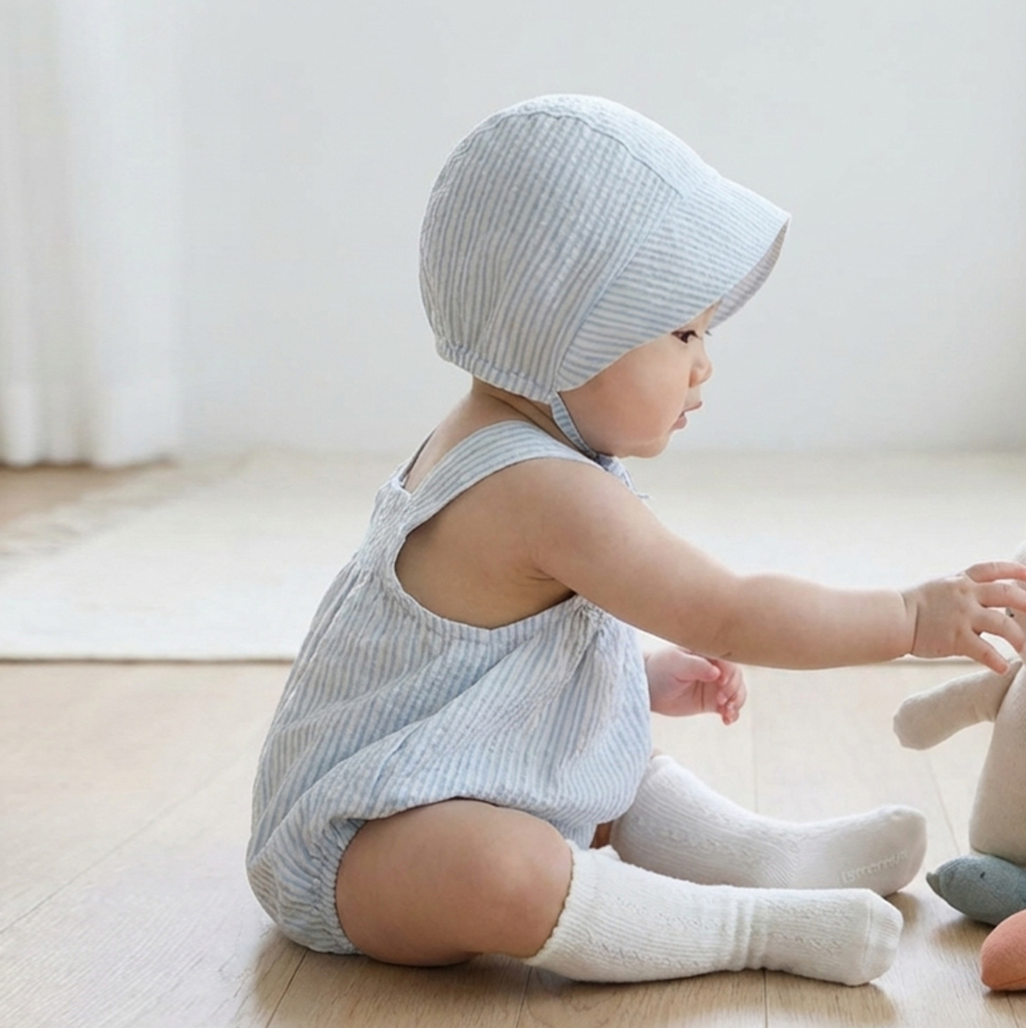 임산부출산선물 모던코지 멜빵 바디슈트 세트 신생아 백일복 돌아기선물 - 상세 이미지 4