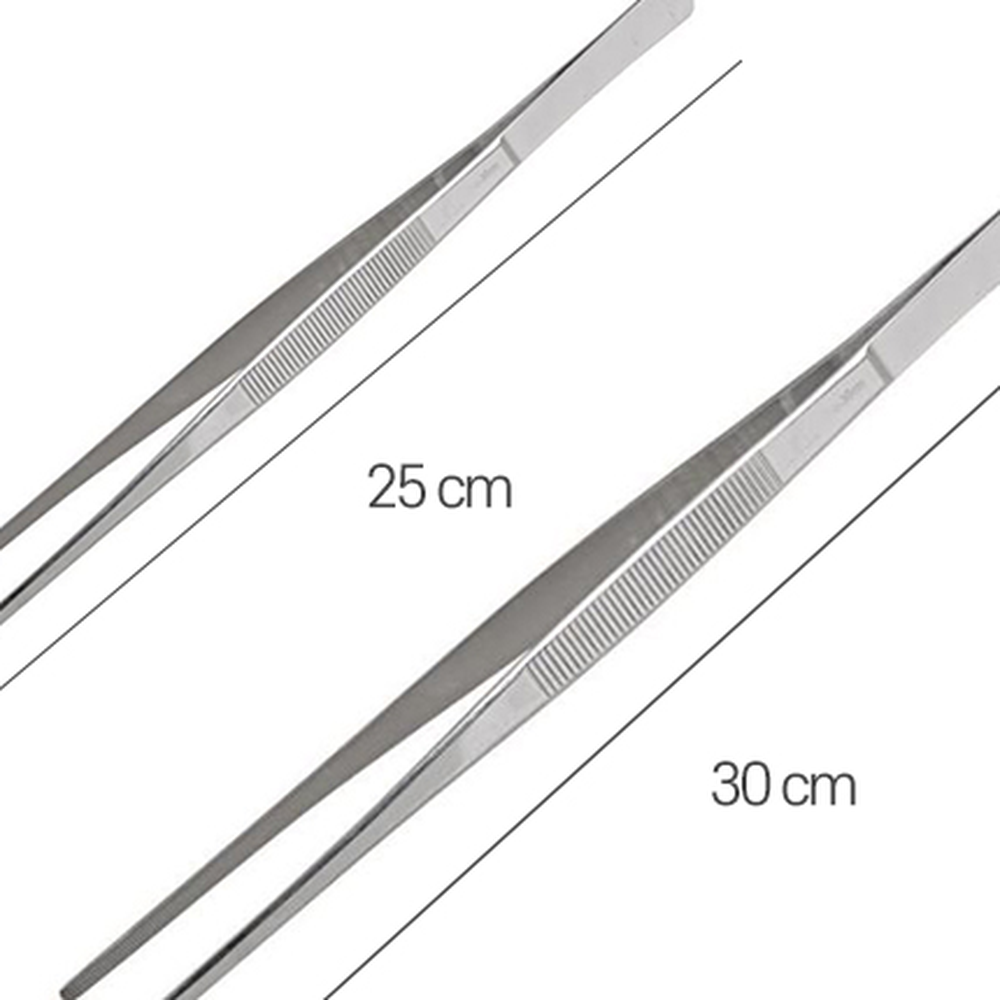 직선형섬세한요리핀셋 주방집게 플레이팅러바베큐용플레이팅집게 요리핀셋직선형25cm - 상세 이미지 2