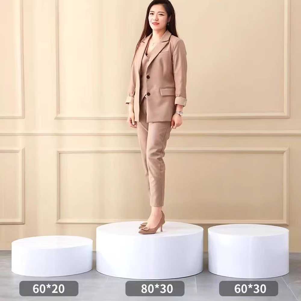 웨딩드레스 단상 피팅 간이 촬영 공간 드레스룸 발판 흰색 60x15 - 상세 이미지 3