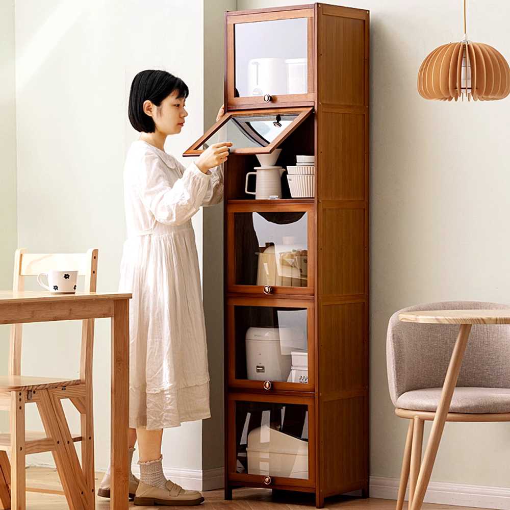 틈새 수납장 슬림 폭좁은 주방 소품 미니장 서랍장 3단 30cm 투명 - 상세 이미지 5
