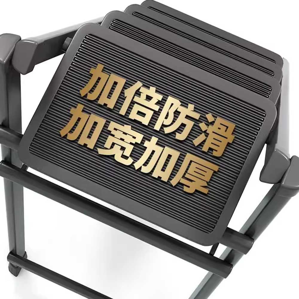 접이식 사다리 대형 작업 조경 천정 펜션 가정용 복층 3단 레드 - 상세 이미지 4