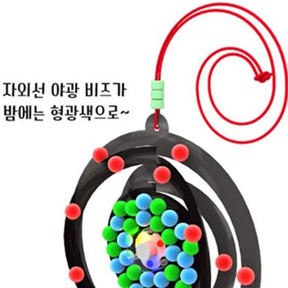 LED발광화학교구원자모형만들기 솜방울모형원소학습원자구조모빌 주기율표학습방과후과학 1인세트 - 상세 이미지 2