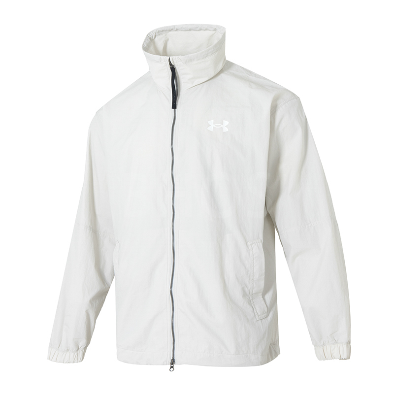 언더아머 APAC Crinkle Woven Jkt 화이트 남성