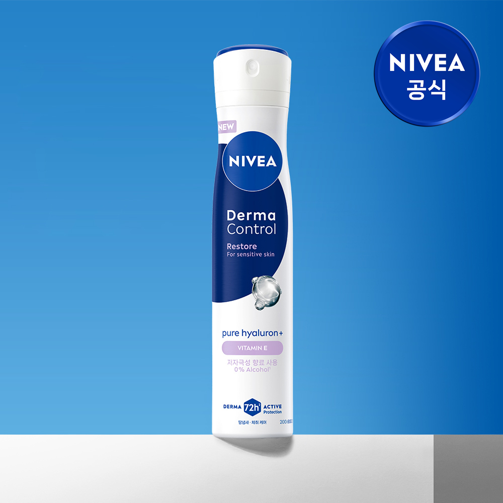 니베아 데오드란트 더마 컨트롤 리스토어 스프레이 200ml, 1개 - 상품 이미지