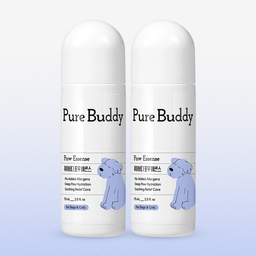 [고양이의 날] 퓨어버디 강아지 고양이 발바닥 보습제 발밤 포우에센스 75ml, 2개 - 상품 이미지