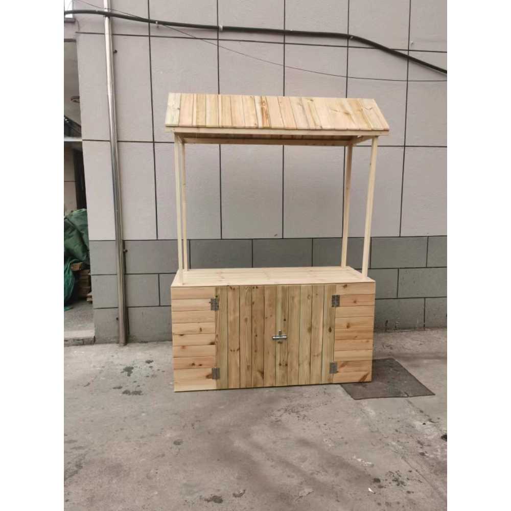 플리마켓 가판대 진열 전시회 야외 야시장 접이식 60X150X200 노란색 흰색 - 상세 이미지 5