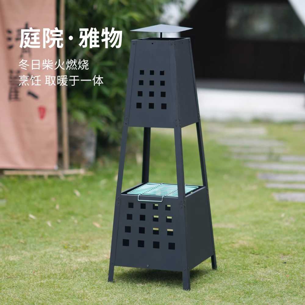화목난로 댐퍼 카페 장작 우드 스토브 겨울 캠핑화덕 A세트 이미지 6