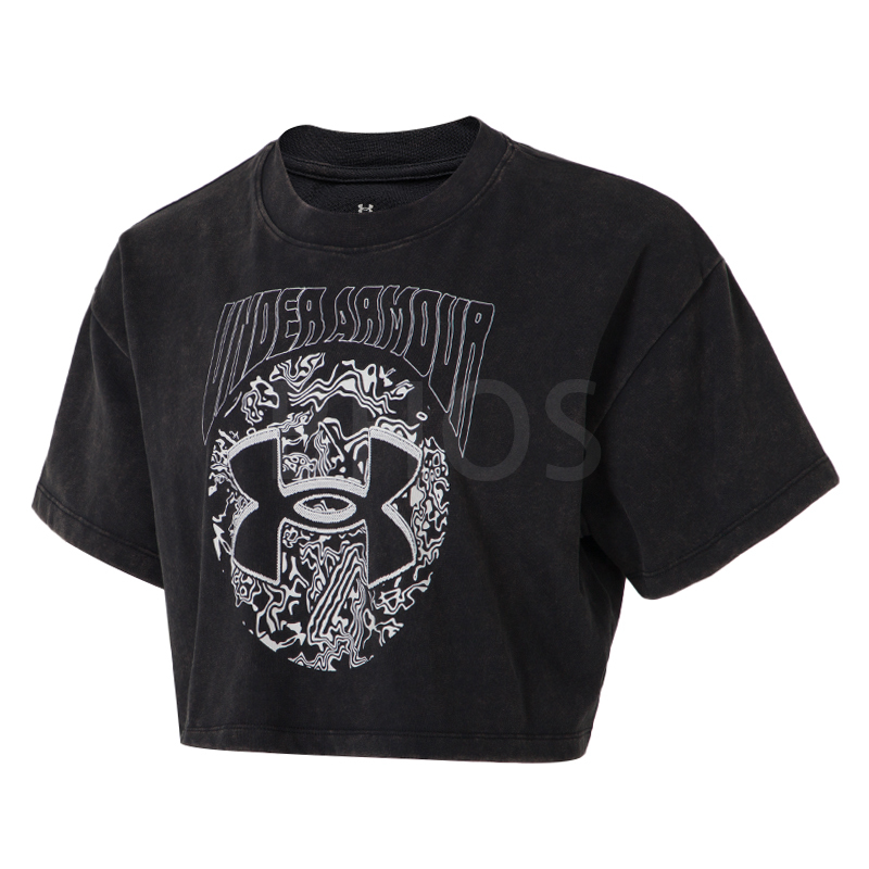 언더아머 UA HW Dusk to Dawn Crop SS 블랙 여성