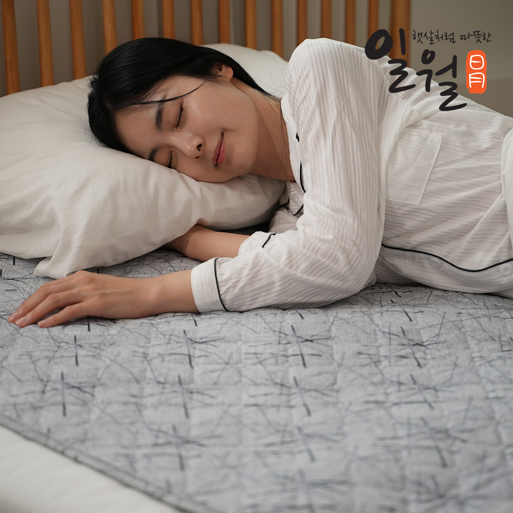 일월 피치터치 저전력 워셔블 캠핑 침대 탄소 카본매트 전기장판 전기매트 싱글 이미지 8