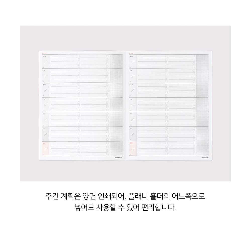 100일 스터디 플래너 수능 스탠딩 세로형 데일리 투두리스트 수험생 공시생 이미지 8