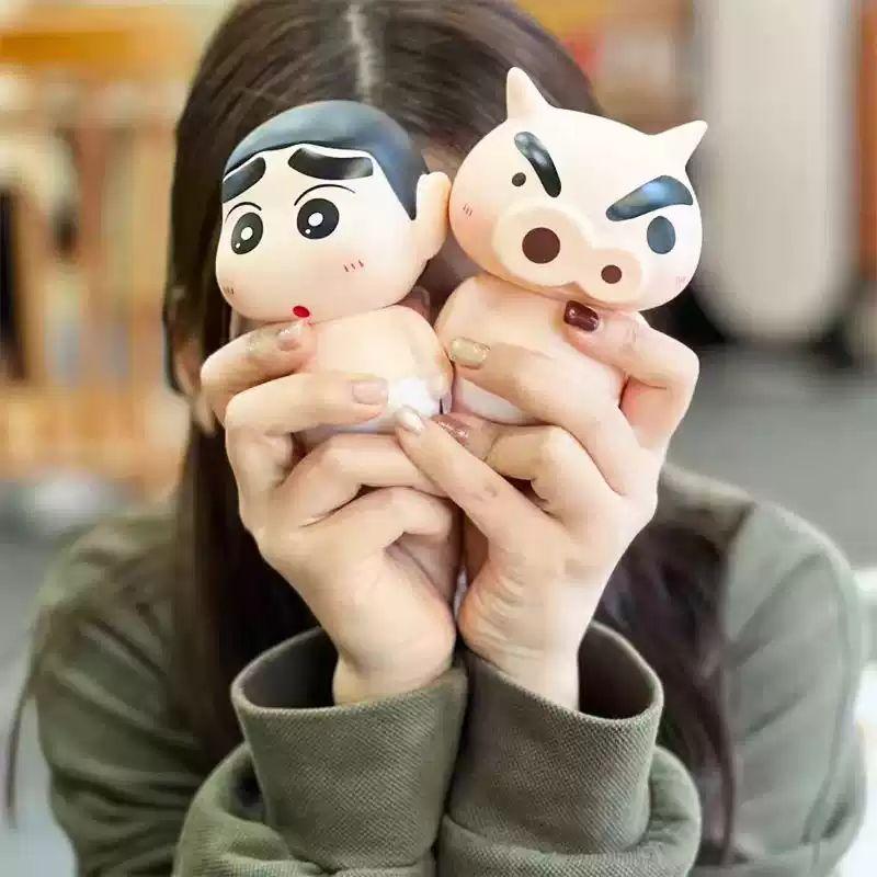 짱구 욕실 장식 피규어 인테리어 소품 침실 거실 주방 책상 세면대 카운터 매장 이자카야 부리부리몬 11cm - 상세 이미지 2