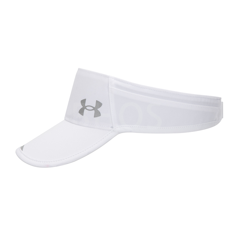 언더아머 Isochill Launch Run Visor 화이트 여