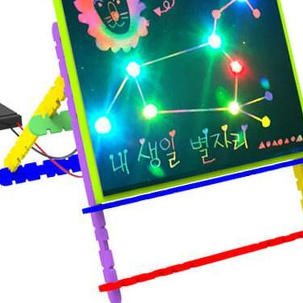스크래치페이퍼 LED별자리액자만들기 나만의별자리그림 5구LED - 상세 이미지 3