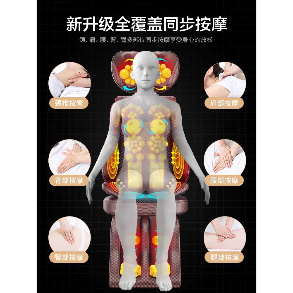 소형 안마의자 휴대용 미니 맛사지 체어 다기능 온열 - 상세 이미지 3