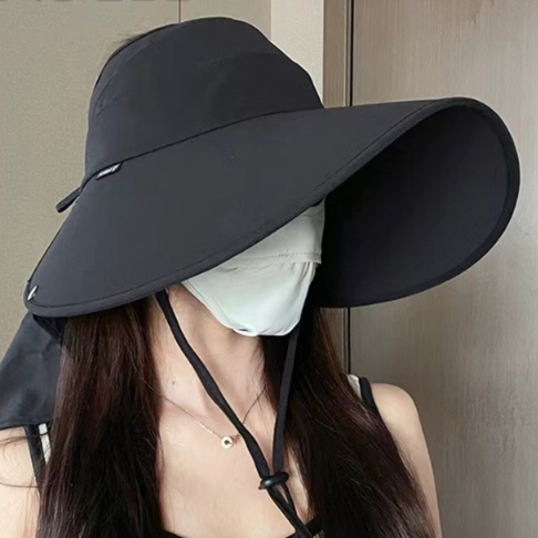 썬캡 모자 조깅 선캡 산책 런닝 여름 차단 자외선 여행 바캉스 햇빛 여자 가리개 챙넓은 - 상품 이미지