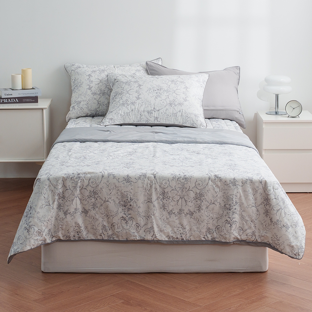 나라데코 여름 뜨왈 냉감 60수 고밀도면 플라워 이불 SS 이미지 8