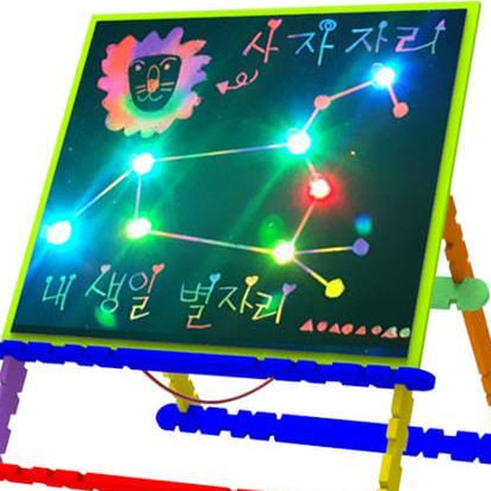 스크래치페이퍼 LED별자리액자만들기 나만의별자리그림 5구LED - 상세 이미지 4