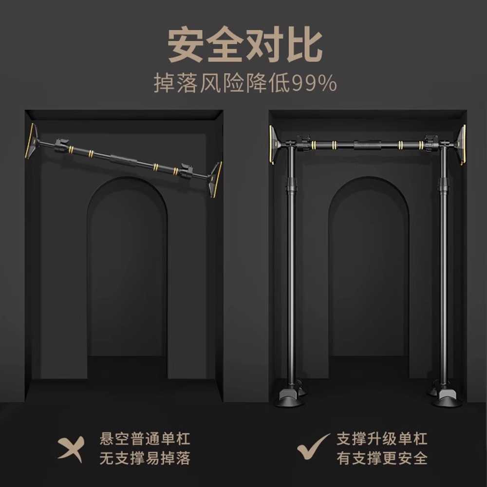 철봉 매달리기 간이 턱걸이바 기구 풀업바 가정용 봉 (70-95CM) - 상세 이미지 4