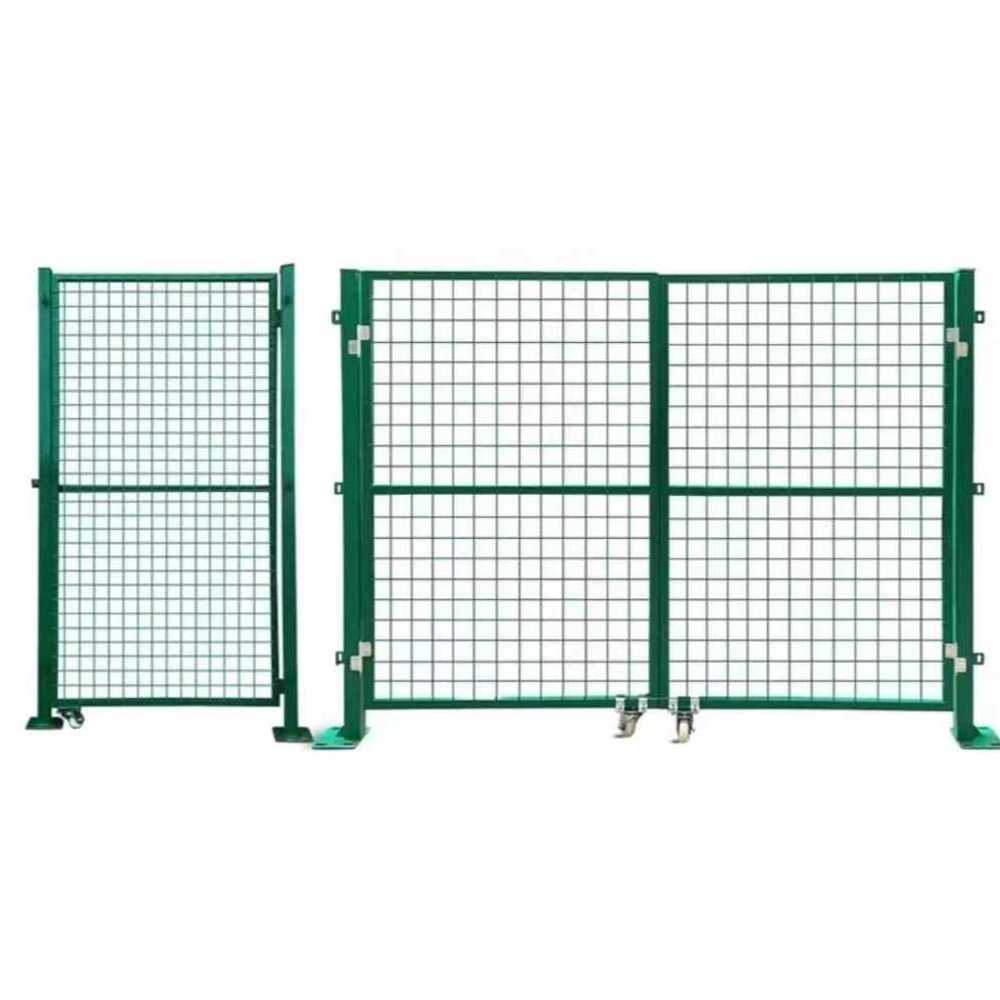휀스 철망 그린 철사 능형망 펜스 부품 클립 철제 1.2m x 1m 단일문(기둥) - 상품 이미지