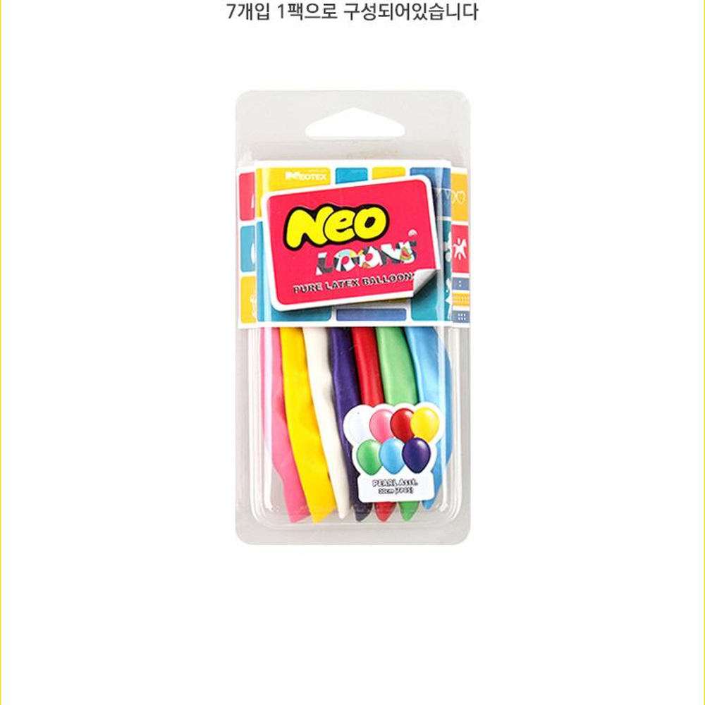 천연고무풍선 터트리기게임파티용품펄풍선 과학실험과학실험재료 7색 30cm - 상세 이미지 2