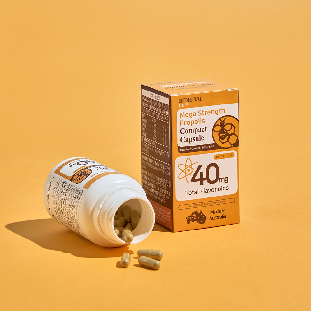 호주산 메가 스트렝스 프로폴리스 캡슐 플라보노이드 40mg 60캡슐, 1개 - 상세 이미지 2