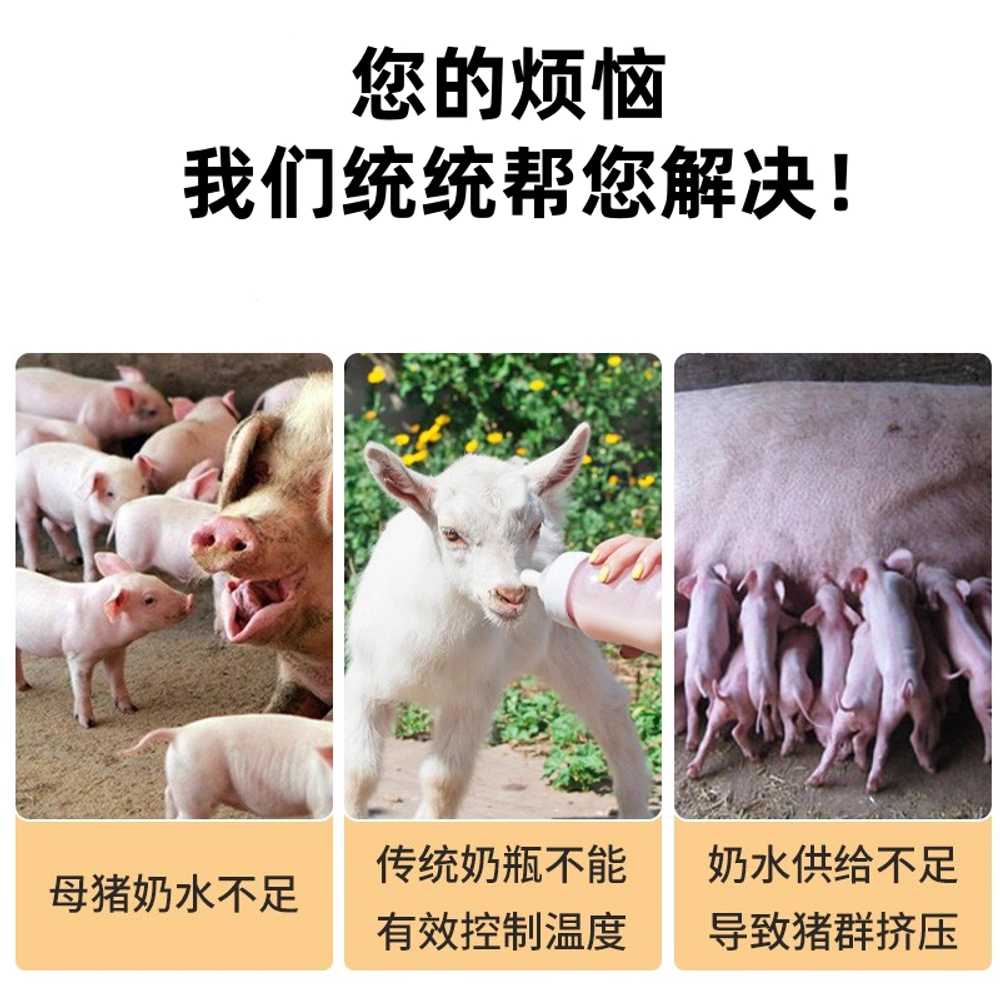 인공 포유기 가축 모유 축사 되지 수유기 젖병 항온 일반 8개 젖꼭지(돼지) - 상세 이미지 3