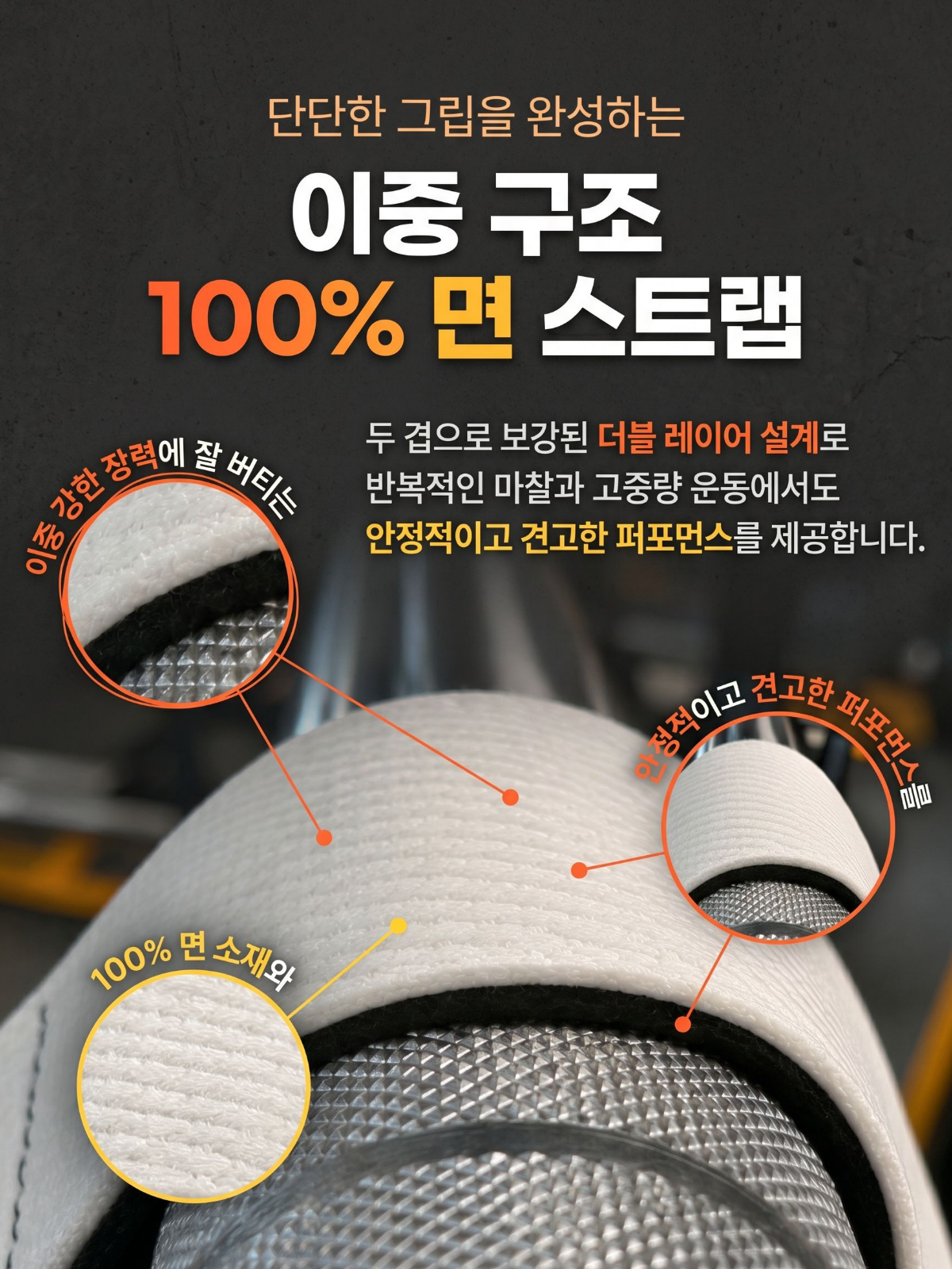 논슬립 실리콘 리프팅 스트랩 1세트 크로스핏 헬스 역도 손목보호대 턱걸이 웨이트 데드리프트 이미지 7