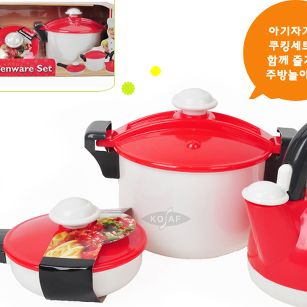 주전자유치원교구소꿉놀이세트 후라이팬음식만들기 밥솥어린이집교구주방놀이세트 3종세트 - 상세 이미지 2