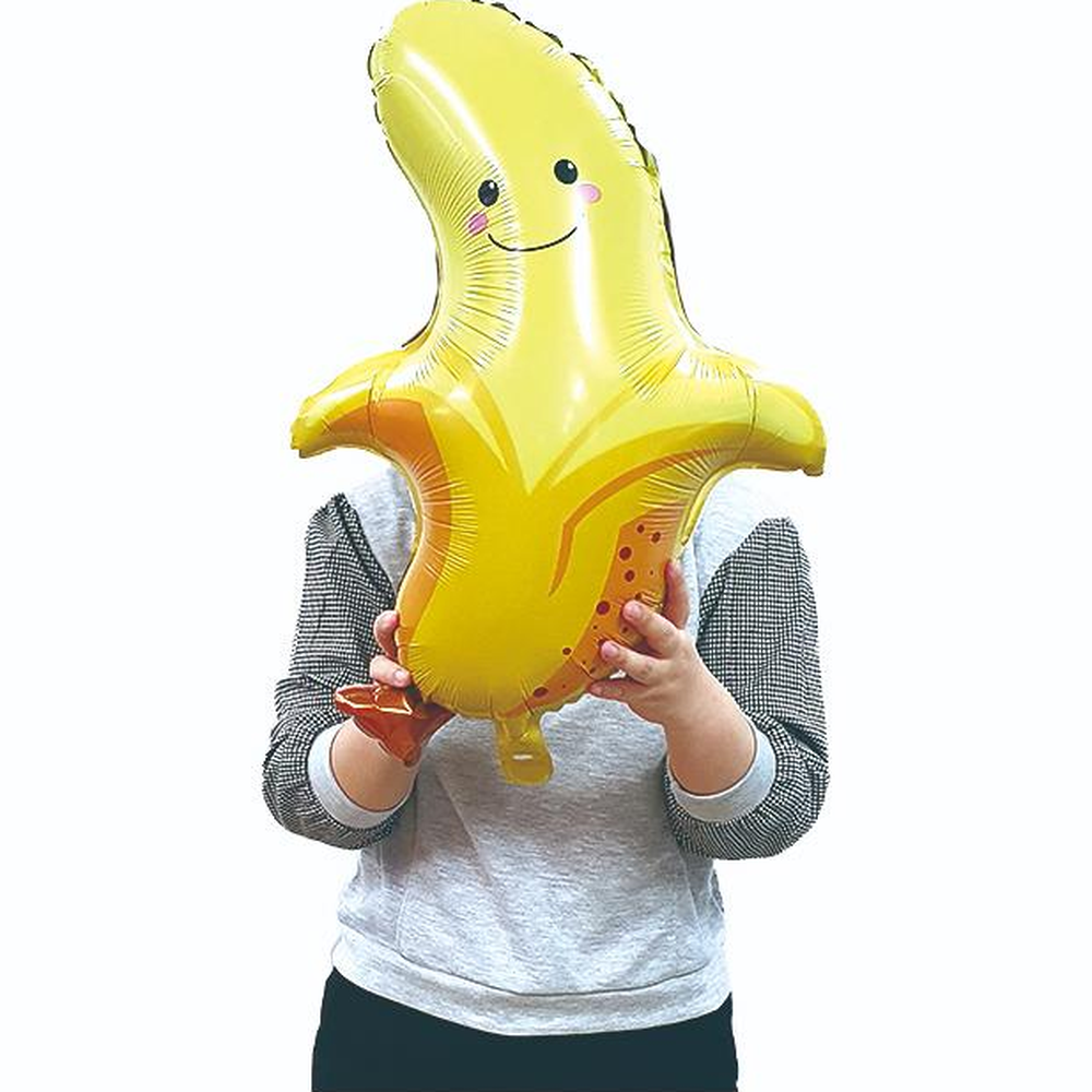 귀여운바나나 과일캐릭터은박풍선 바나나모양은박헬륨풍선 70cm - 상세 이미지 2