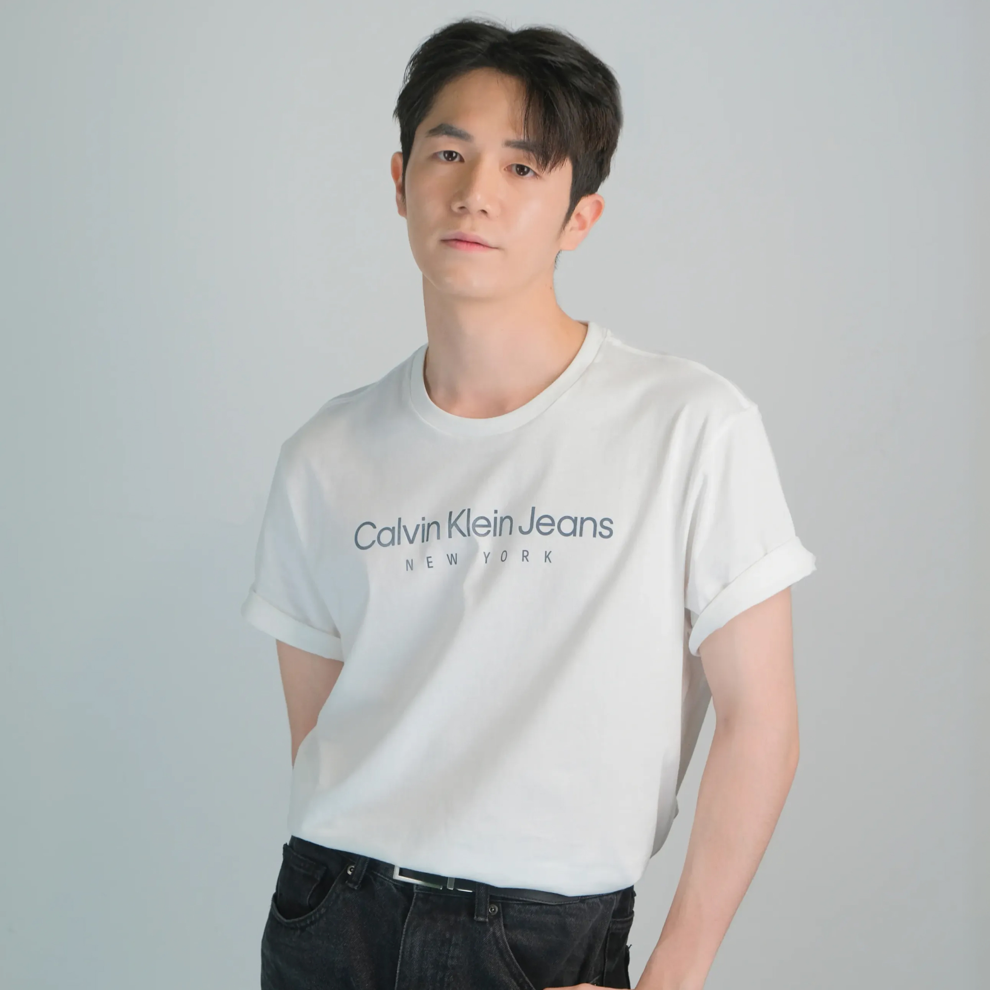 캘빈클라인 진스 뉴욕 스탠 그래픽 반팔 티셔츠 화이트, XL - 상세 이미지 3