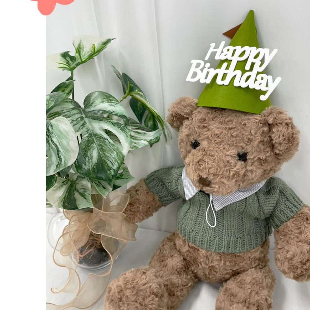 공룡모자 생일파티용품 어린이생일 귀여운공룡고깔모자 해피버스데이 펠트모자 그린 - 상세 이미지 2