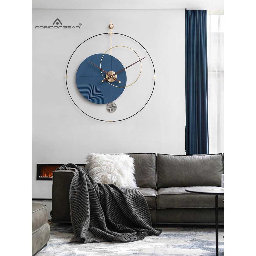 북유럽 벽시계 모던 대형 디자인 사무실 인테리어 A형-검은색(80cm) - 상세 이미지 5