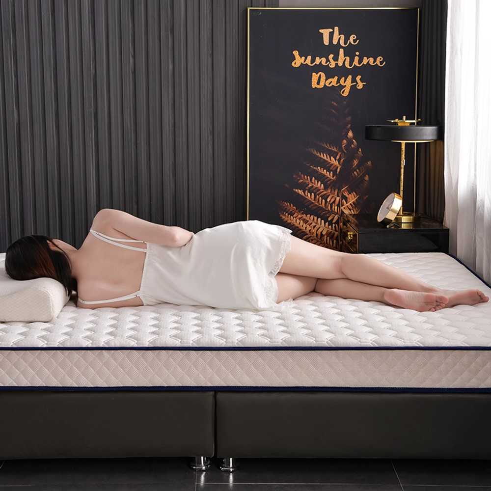 폭좁은 매트리스 토퍼 싱글매트리스 숙소용 더블 자취 900x1900 화이트 6cm - 상세 이미지 5