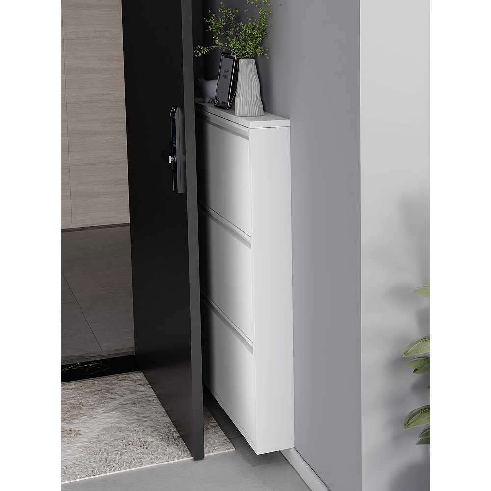 틈새 신발장 인테리어 정리함 서랍 집 원목 랙 폭좁은 12.2cm 2칸 510mm - 상세 이미지 2