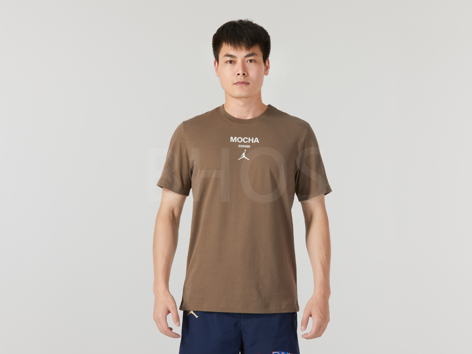 나이키 맨즈 조던 미니 로고 브라운 반