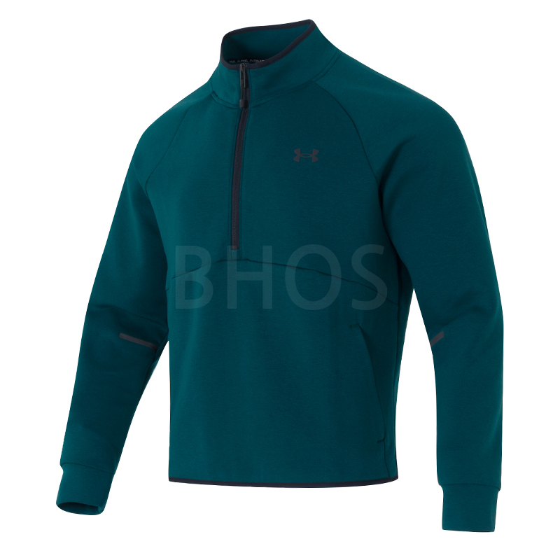 언더아머 UA Unstoppable Flc Half Zip 블루 남