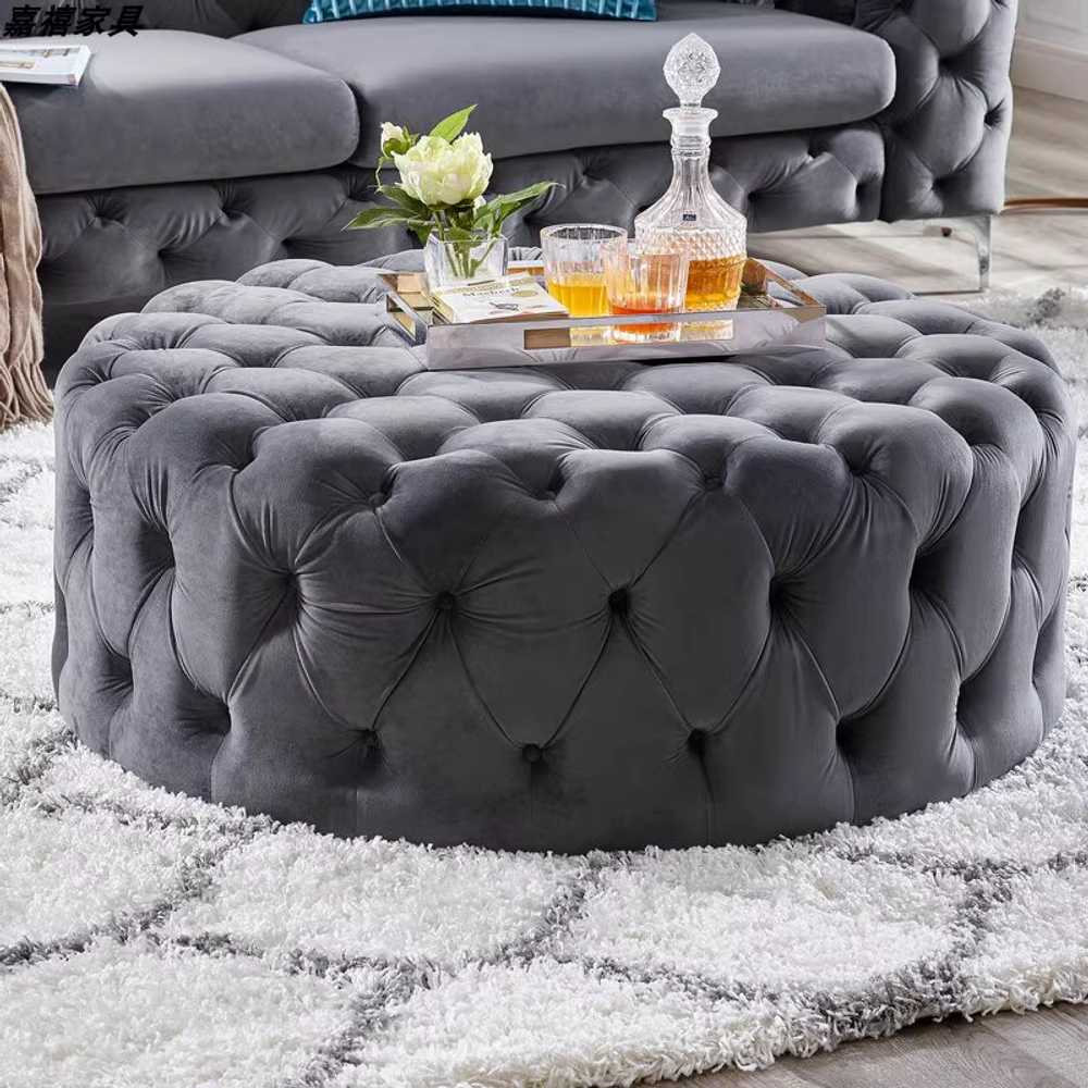 원형소파 쇼파 호텔 라운지 대형 카페 소파 거실 60x60 높이40 - 상세 이미지 3
