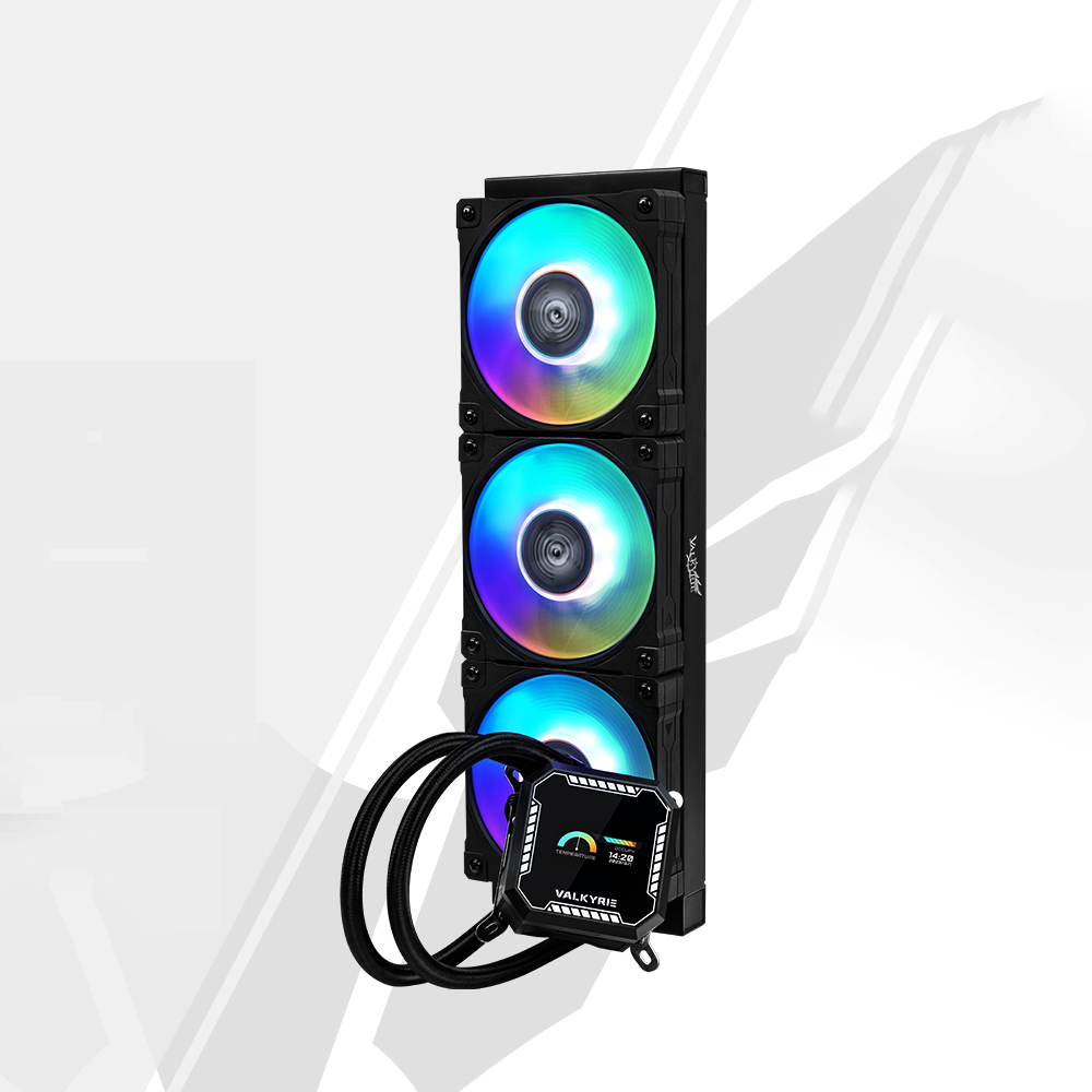 발키리 B360 LCD ARGB 수냉 CPU 쿨러 블랙 - 상품 이미지