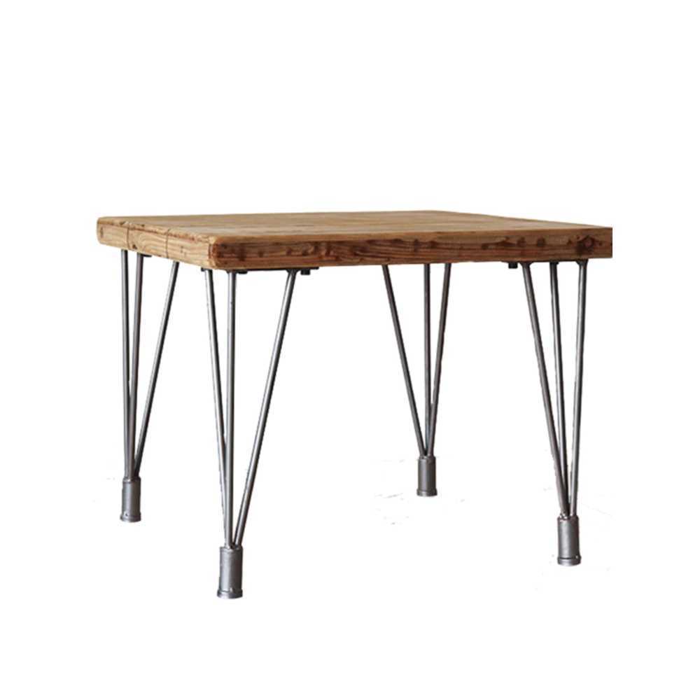 사각 테이블 식탁 매장용 야외 음식점 카페 다이닝 50x50x75 원목 5cm - 상품 이미지